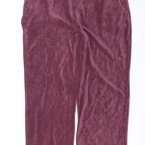 Dash Women’s Purple Velour Lounge Pants Size 20 Comfortable Trousers