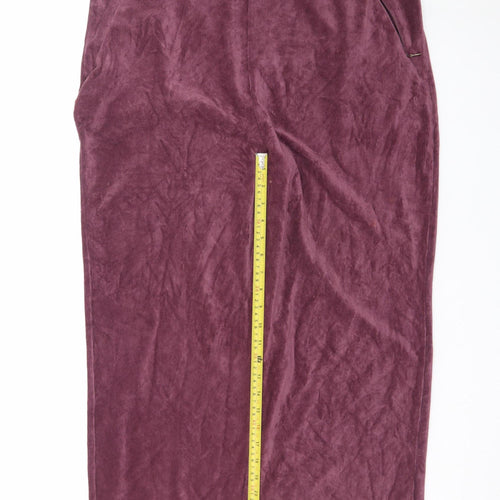 Dash Women’s Purple Velour Lounge Pants Size 20 Comfortable Trousers