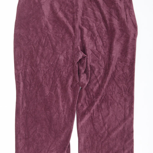 Dash Women’s Purple Velour Lounge Pants Size 20 Comfortable Trousers