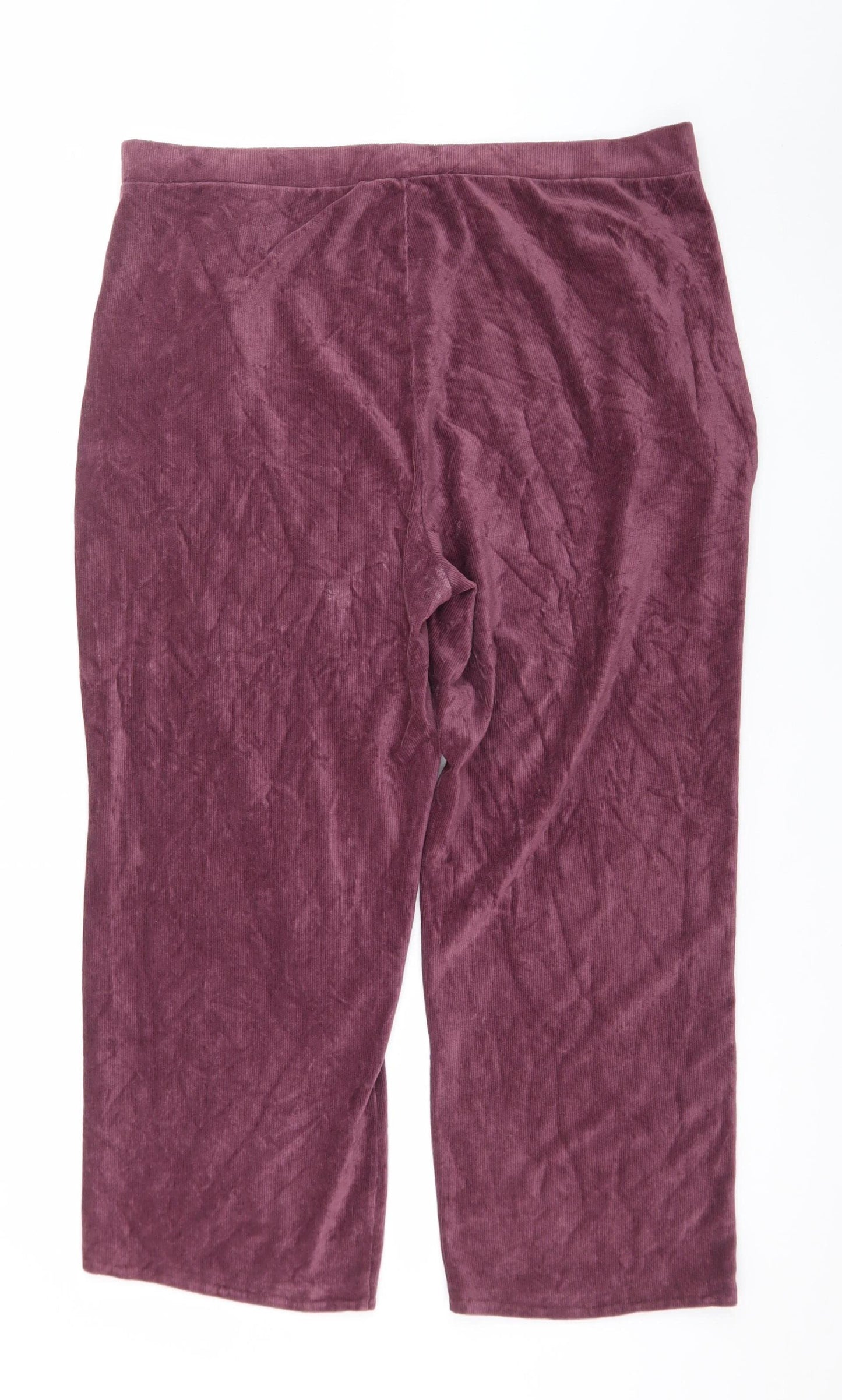 Dash Women’s Purple Velour Lounge Pants Size 20 Comfortable Trousers