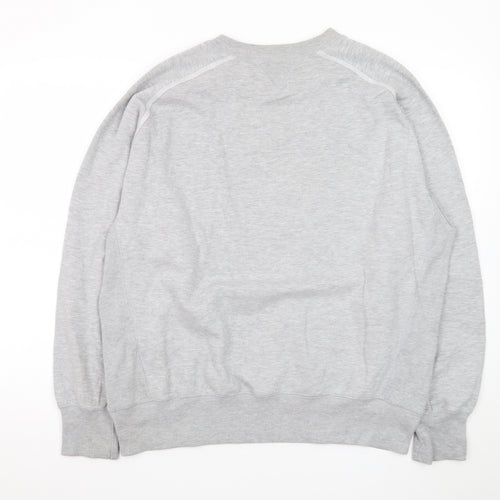 Reebok Men's Grey L Pullover Sweatshirt Crew Neck Sports Style