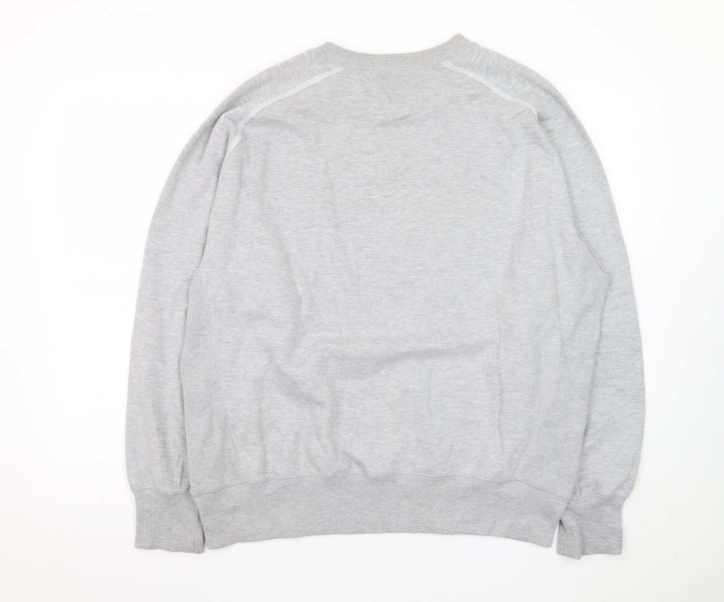 Reebok Men's Grey L Pullover Sweatshirt Crew Neck Sports Style