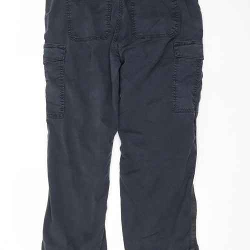 Marks and Spencer Men's Blue Cargo Trousers L Regular Fit
