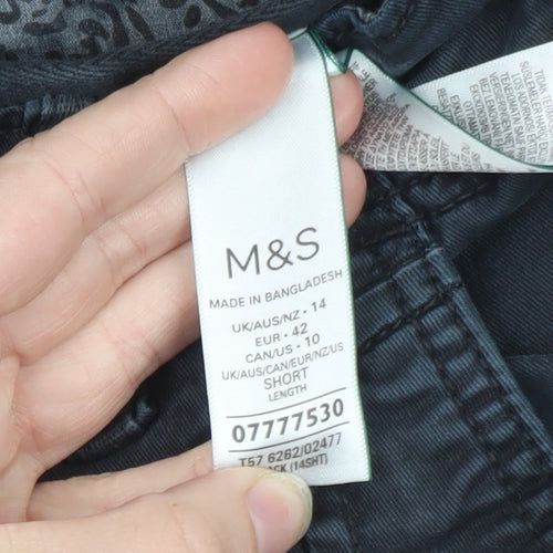 Marks and Spencer Men's Blue Cargo Trousers L Regular Fit