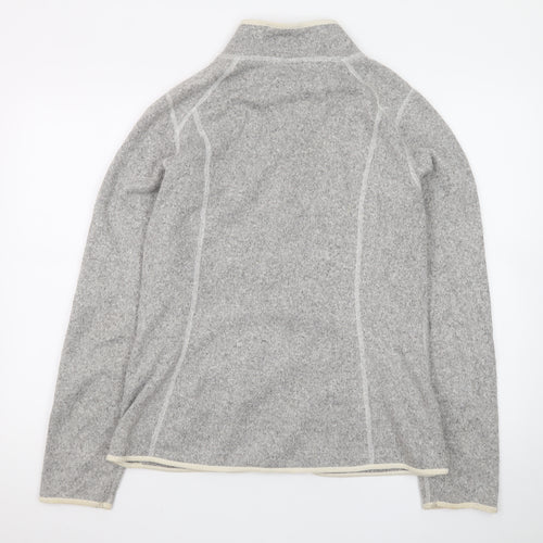The North Face Women's Grey Fleece Full Zip Jacket Size L