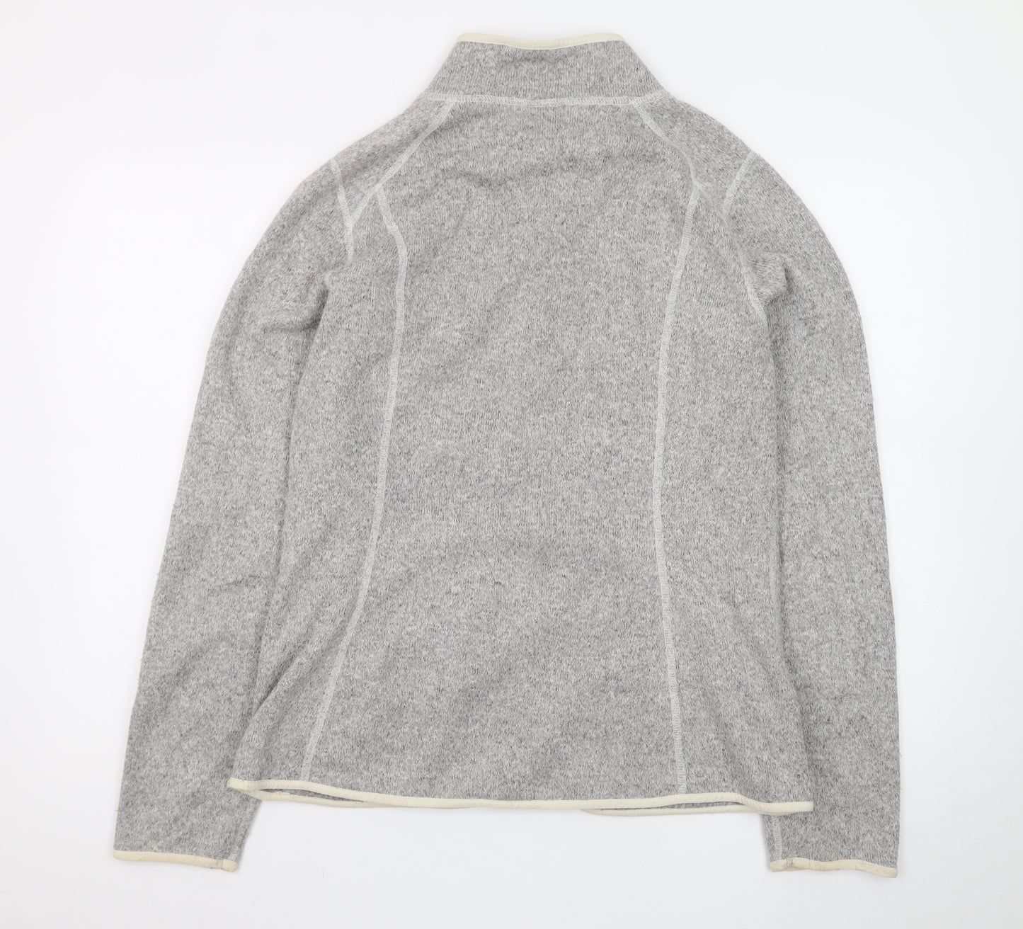 The North Face Women's Grey Fleece Full Zip Jacket Size L