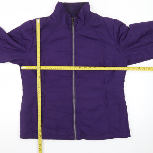 St. John's Bay Women's Purple Puffer Jacket Size L Polyester