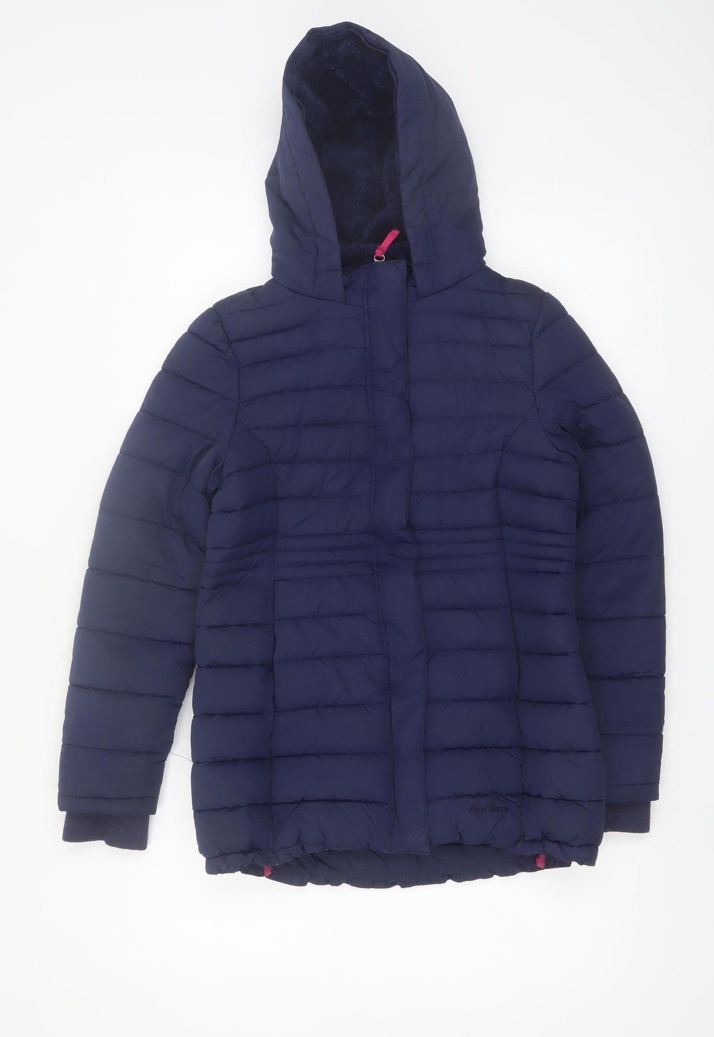 Peter Storm Girls Blue Hooded Puffer Jacket 11-12 Years Winter Coat