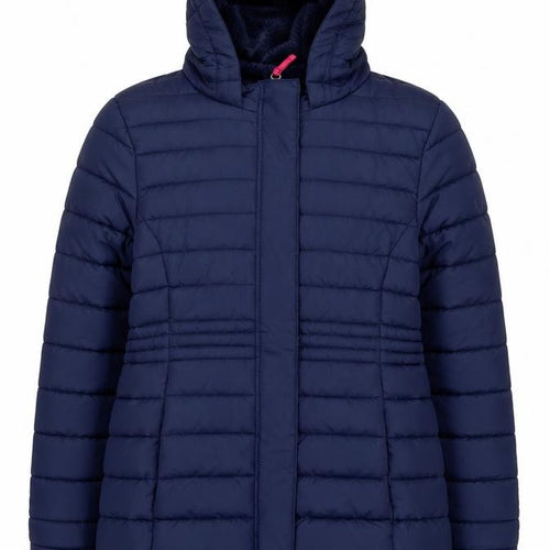 Peter Storm Girls Blue Hooded Puffer Jacket 11-12 Years Winter Coat