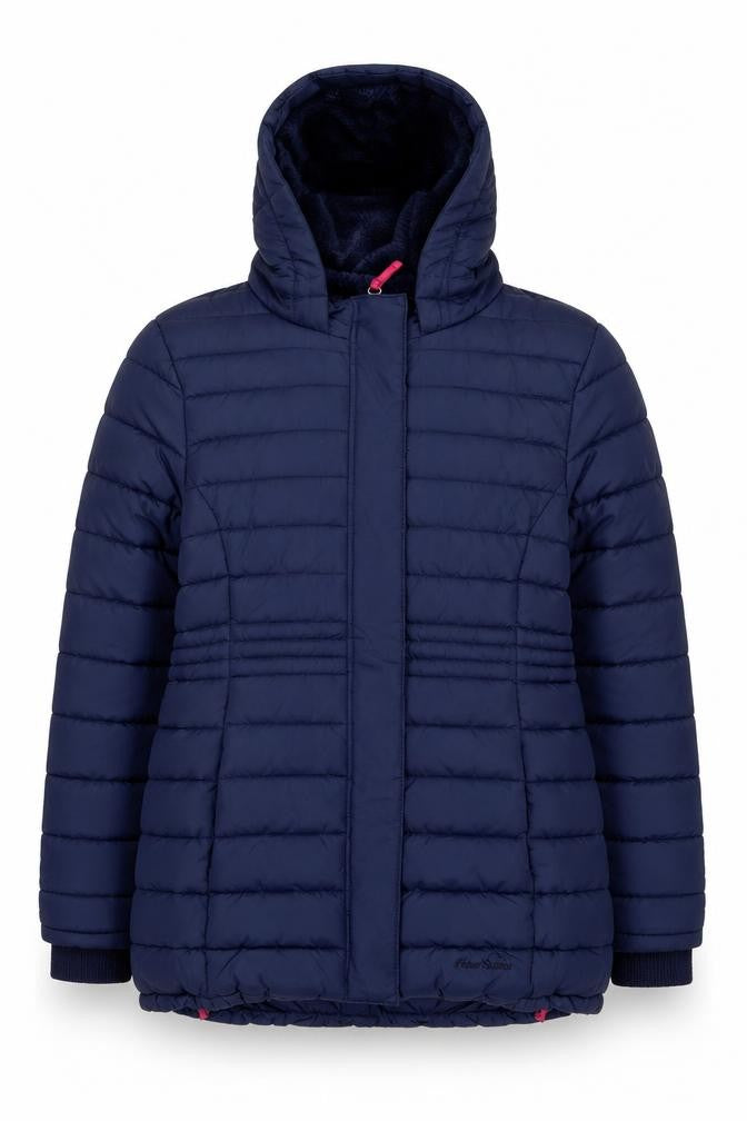 Peter Storm Girls Blue Hooded Puffer Jacket 11-12 Years Winter Coat