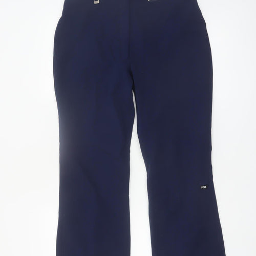 Fera Womens Blue Wool Blend Tall 14L Snow Pants Ski Trousers