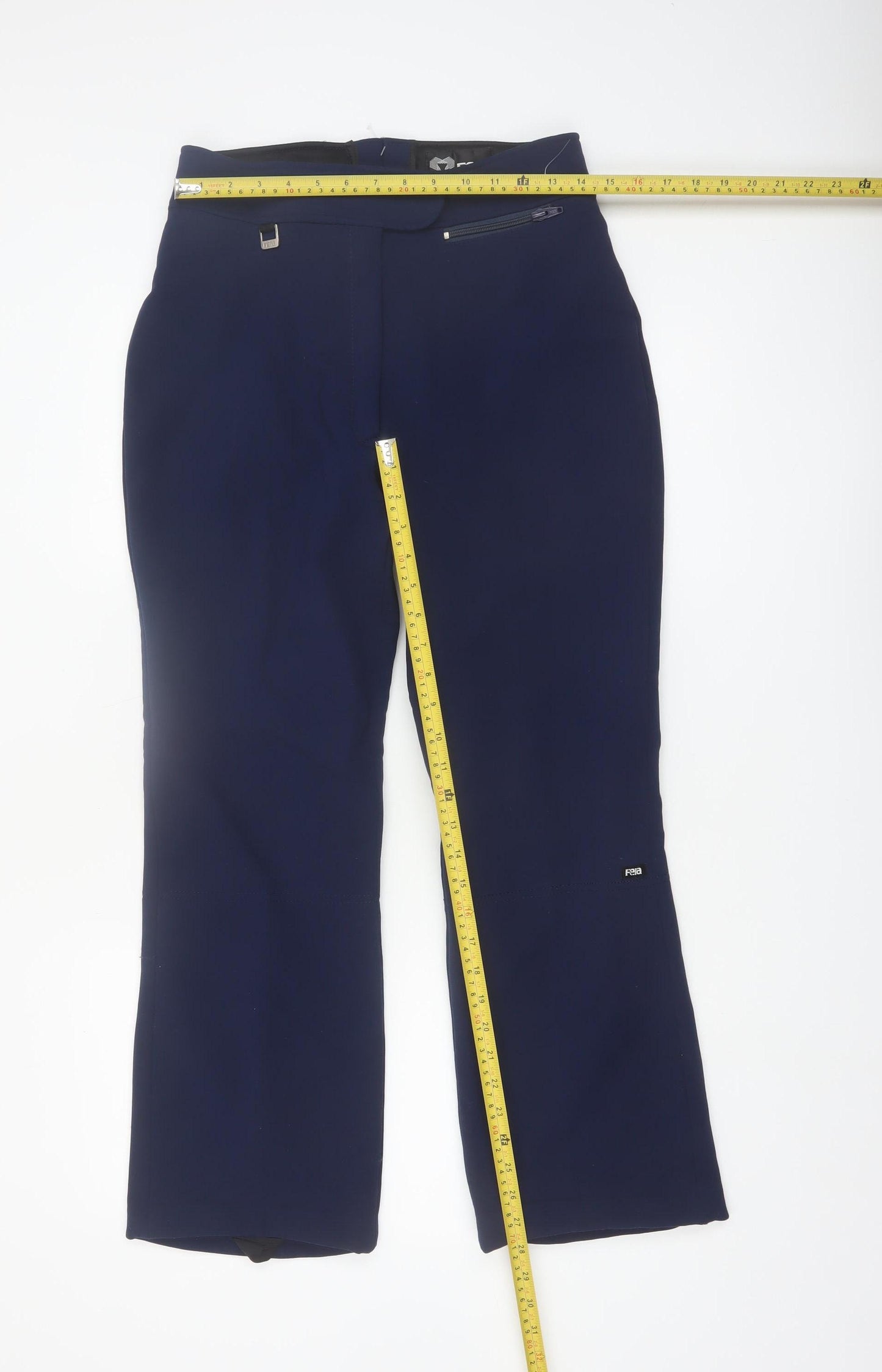 Fera Womens Blue Wool Blend Tall 14L Snow Pants Ski Trousers