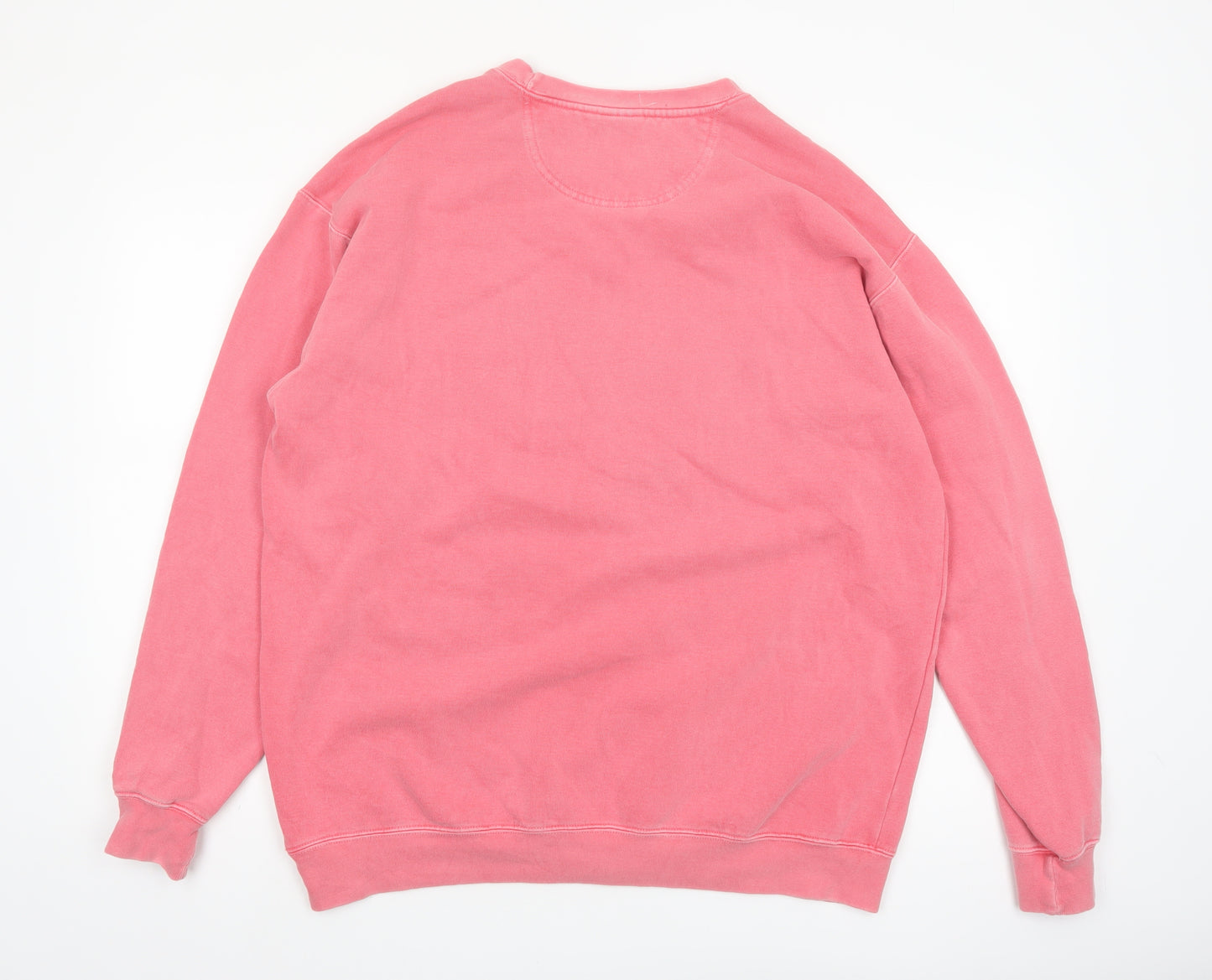 Comfort Colors Unisex Pink Volleyball Graphic Pullover Sweatshirt L