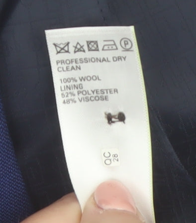 Marks and Spencer Blue Wool Waistcoat XL Women’s Formal Suit Vest