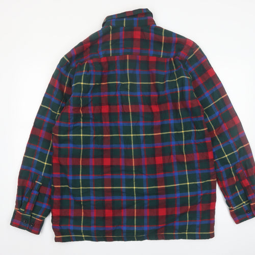 L.L.Bean Men's Multicoloured Flannel Button-Up Shirt M Classic Fit
