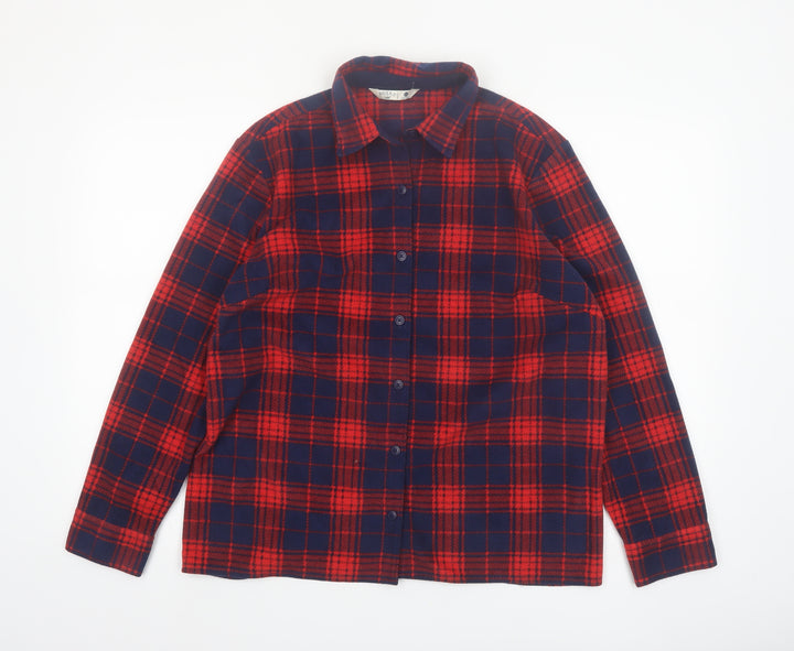 Riders by Lee Mens Red Plaid Flannel Button Pyjama Top M
