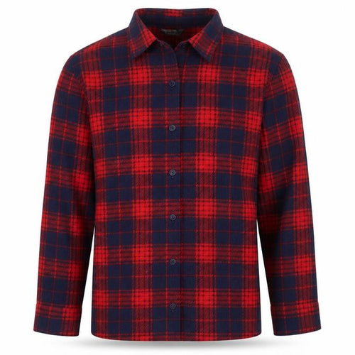 Riders by Lee Mens Red Plaid Flannel Button Pyjama Top M