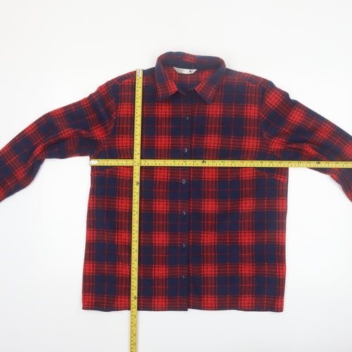 Riders by Lee Mens Red Plaid Flannel Button Pyjama Top M