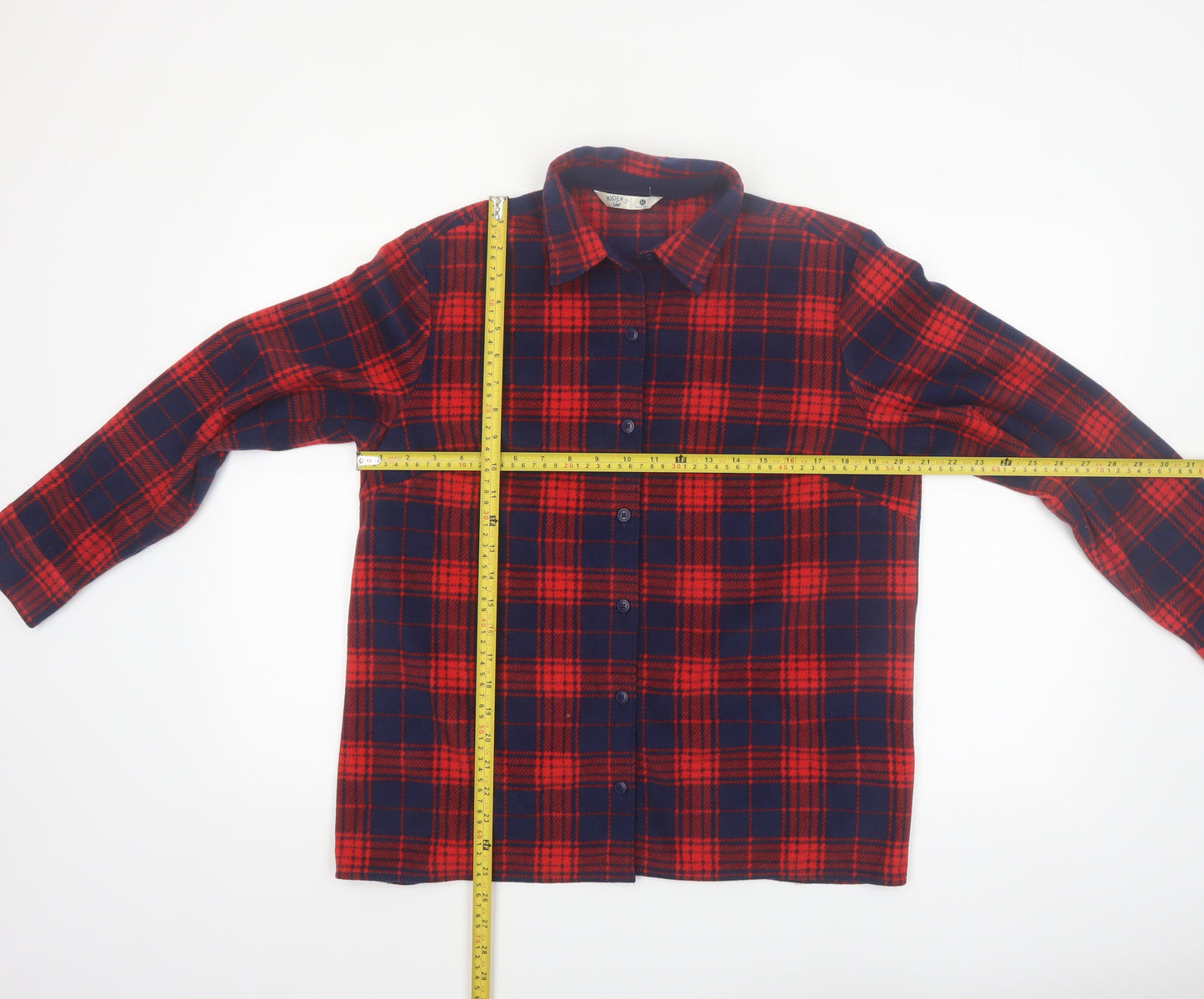 Riders by Lee Mens Red Plaid Flannel Button Pyjama Top M