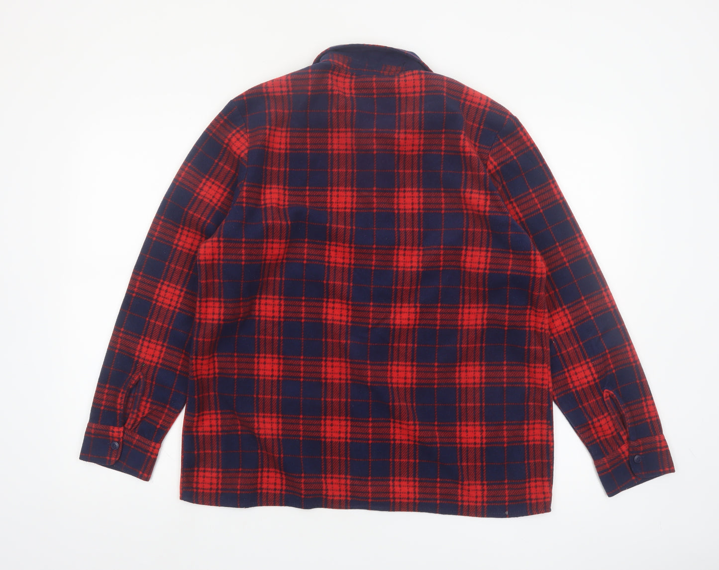 Riders by Lee Mens Red Plaid Flannel Button Pyjama Top M