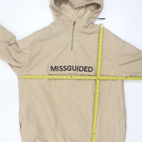 Missguided Women’s Beige Hooded Anorak Jacket Size 6