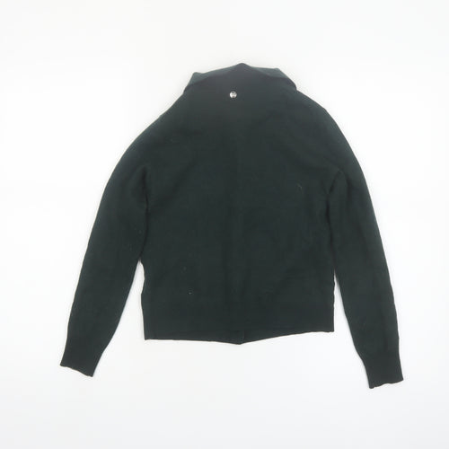 Mos Mosh Women's Green Collared Wool Blend Cardigan XS