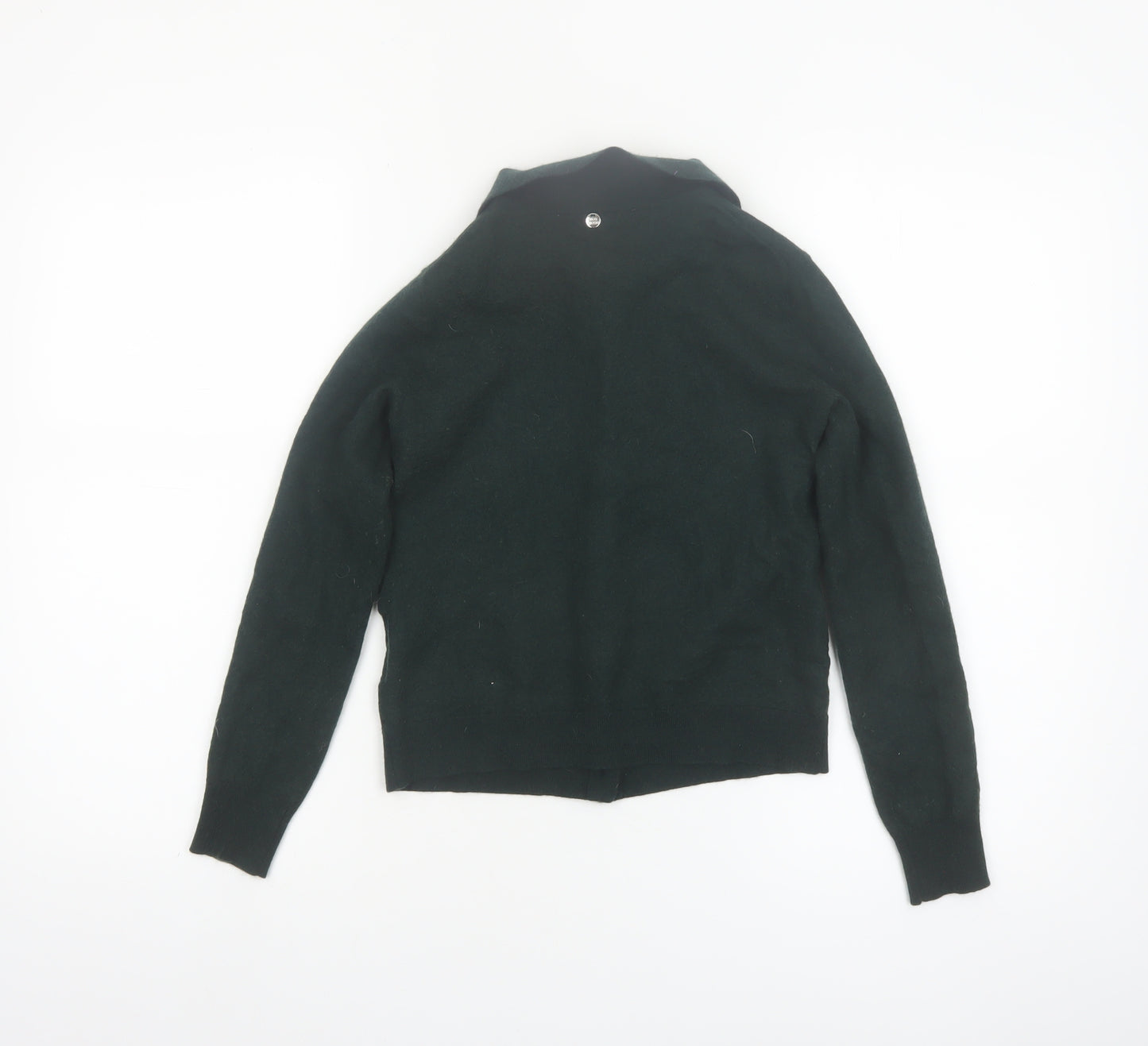 Mos Mosh Women's Green Collared Wool Blend Cardigan XS