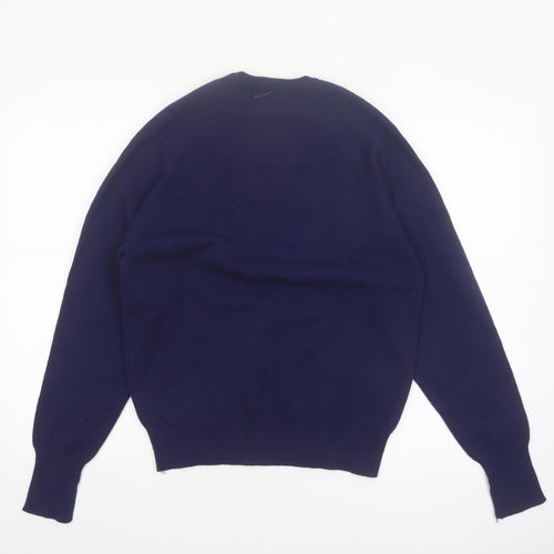 Peter Storm Men’s Blue Wool V-Neck Pullover Jumper M