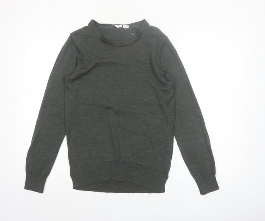 GAP Men's Green Merino Wool Crew Neck Jumper Size S