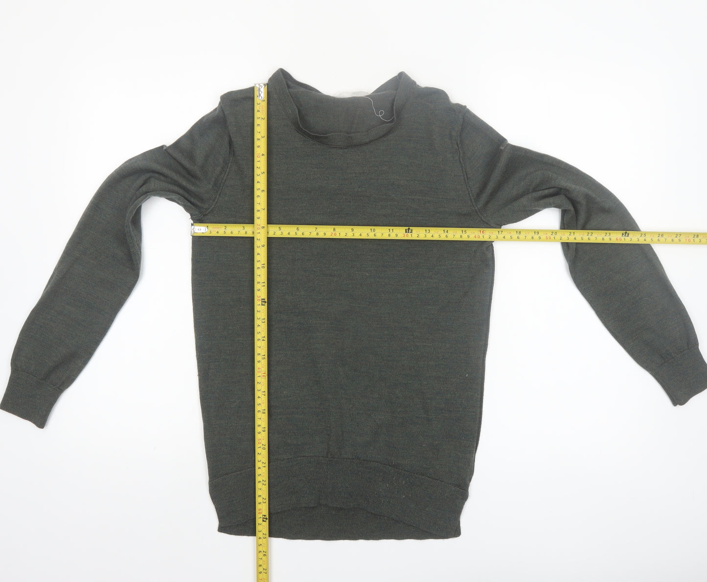 GAP Men's Green Merino Wool Crew Neck Jumper Size S