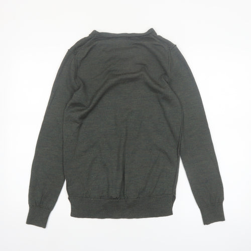 GAP Men's Green Merino Wool Crew Neck Jumper Size S