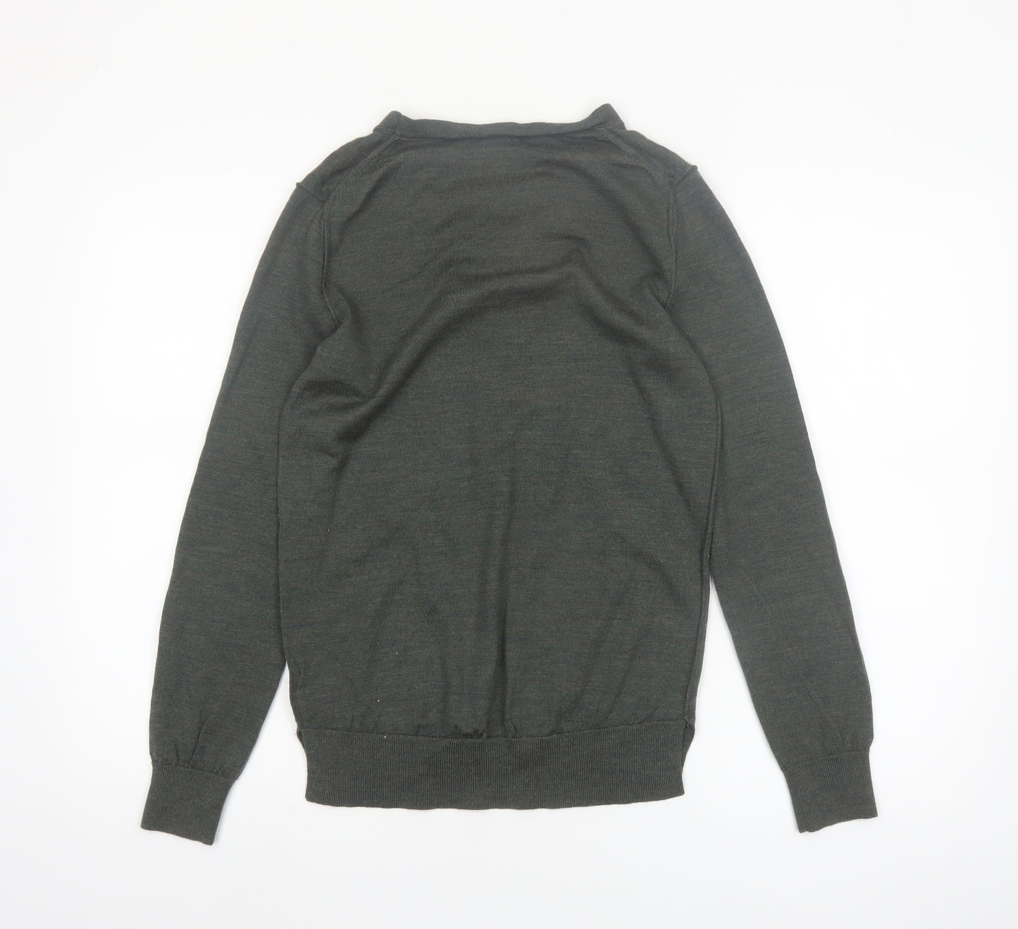 GAP Men's Green Merino Wool Crew Neck Jumper Size S