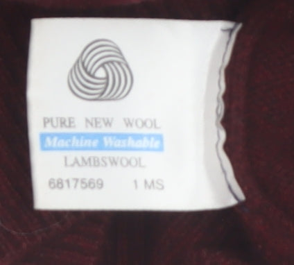 Palmer Mens Red Wool XL Crew Neck Pullover Jumper