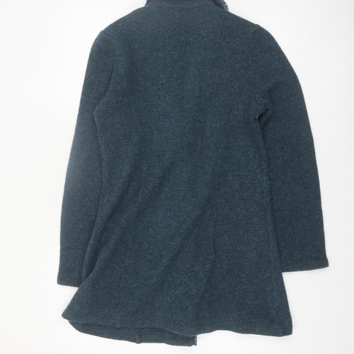 Laura Ashley Women Blue Wool Long Sleeve Cardigan UK 12 Classic Style