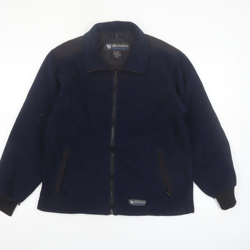 Wetskins Womens Blue Fleece Zip Jacket Size S Full Zip Outdoor