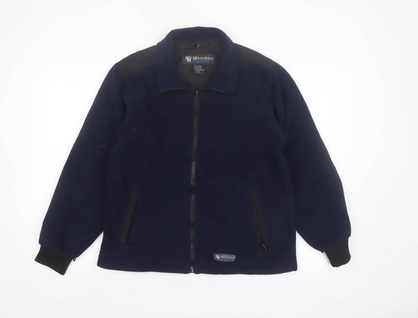 Wetskins Womens Blue Fleece Zip Jacket Size S Full Zip Outdoor