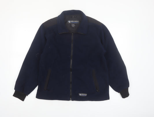 Wetskins Womens Blue Fleece Zip Jacket Size S Full Zip Outdoor