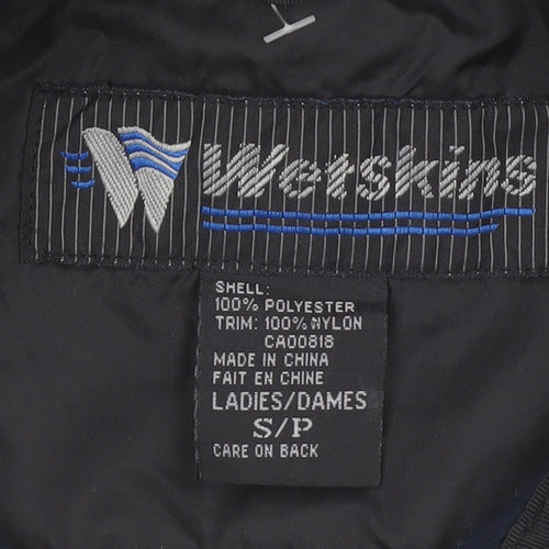 Wetskins Womens Blue Fleece Zip Jacket Size S Full Zip Outdoor