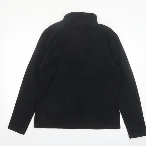 MIKK Athletica Men's Black Fleece 1/4 Zip Pullover Sweatshirt L