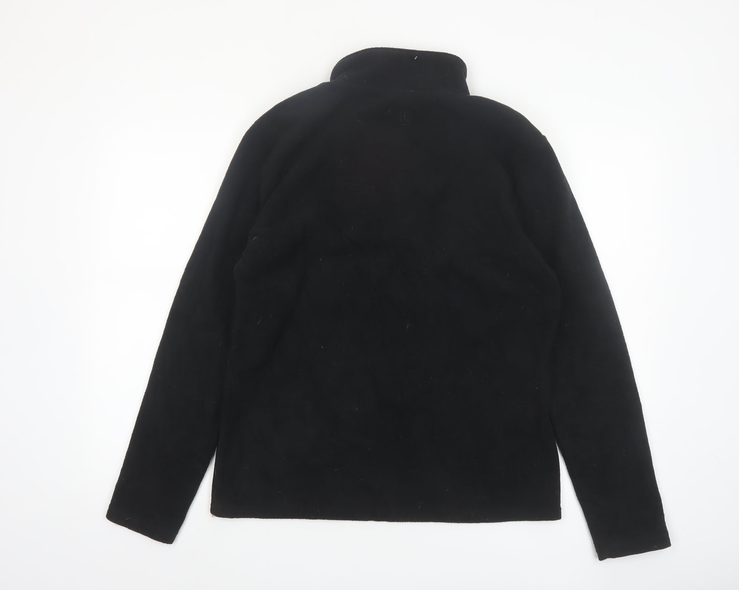 MIKK Athletica Men's Black Fleece 1/4 Zip Pullover Sweatshirt L