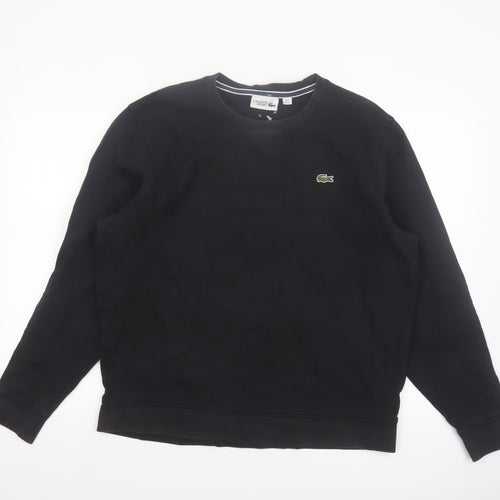Lacoste Sport Men's Black XL Crew Neck Pullover Sweatshirt