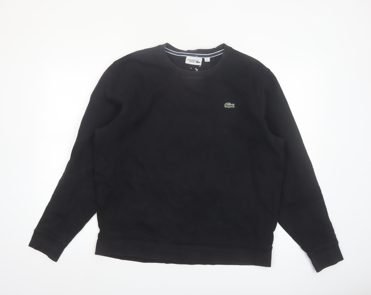 Lacoste Sport Men's Black XL Crew Neck Pullover Sweatshirt