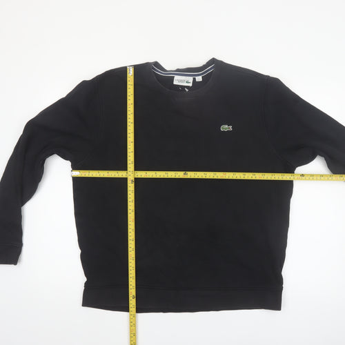 Lacoste Sport Men's Black XL Crew Neck Pullover Sweatshirt
