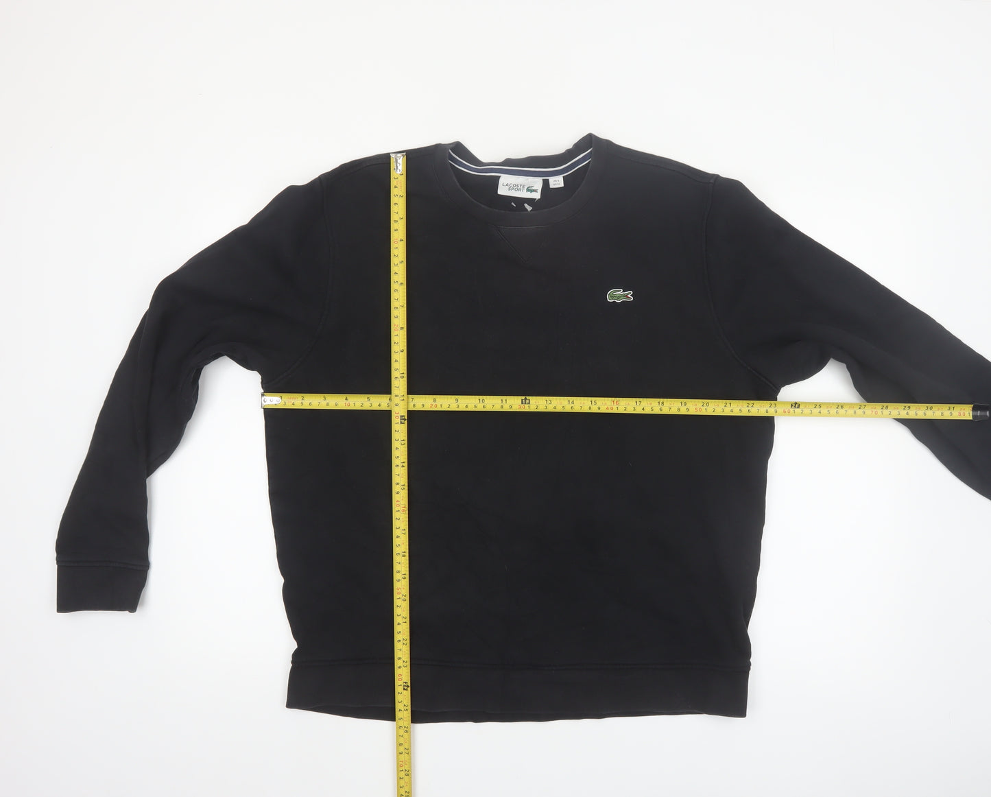 Lacoste Sport Men's Black XL Crew Neck Pullover Sweatshirt