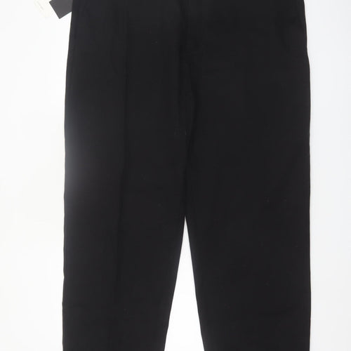 Marks and Spencer Autograph Men's Black Cotton Chino Trousers 40W 33L