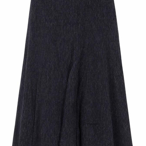Viyella Women's Black Petite Wool Blend A-Line Midi Skirt Size 8