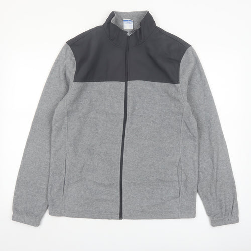 Starter Men’s Grey Full Zip Fleece Jacket Size M 38in Polyester