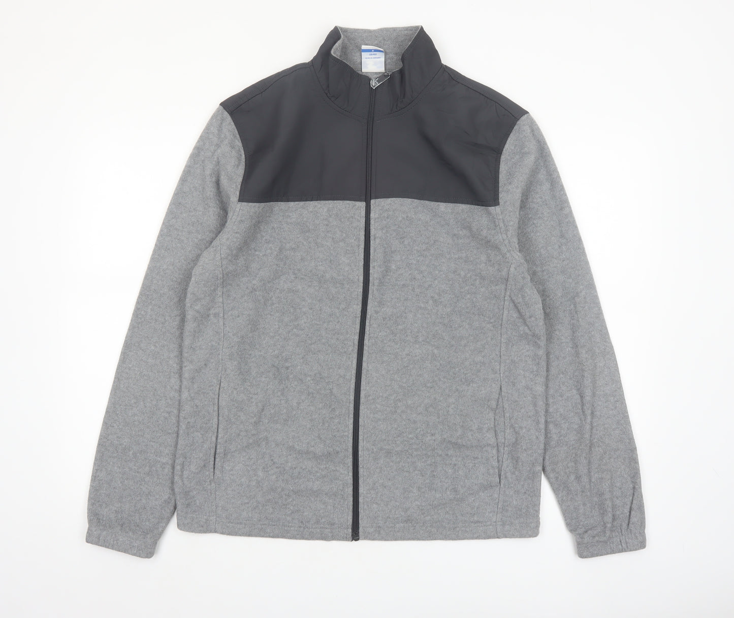 Starter Men’s Grey Full Zip Fleece Jacket Size M 38in Polyester