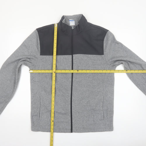Starter Men’s Grey Full Zip Fleece Jacket Size M 38in Polyester