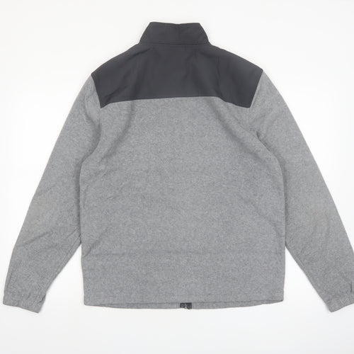Starter Men’s Grey Full Zip Fleece Jacket Size M 38in Polyester